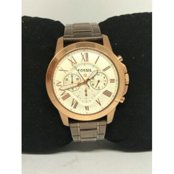 Fossil Q Men's Watch Chronograph Smartwatch Tracker Brown Bracelet NDW1 C187 - Picture 1 of 9